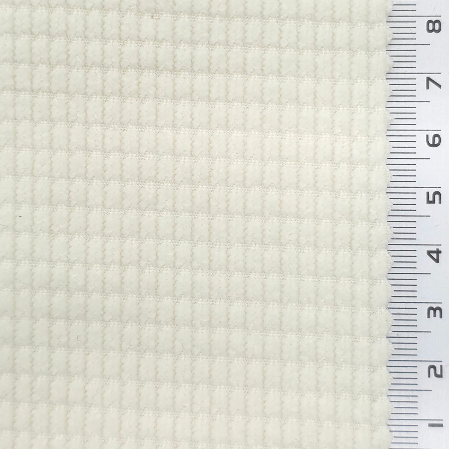 1: Warm Gray-2: White-3: Pale Cream-4: Beige-5: Tan - 8 Wale Textured Corduroy Poly Woven Fabric - FAB 1874