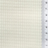 Pale Cream - 8 Wale Textured Corduroy Poly Woven Fabric - FAB1874