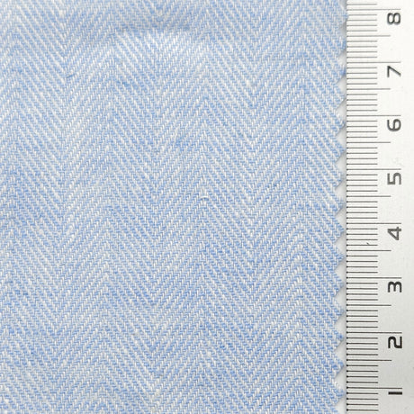Herringbone YarnDyed Linen Rayon Woven Fabric - FAB1650 - 1.Maverick-2.Rose-3.Periwinkle-4.Heather-5.Clam Shell-6.Barley White-7.Raffia-8.Tasman-9.Arrowtown-10.Napa 