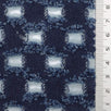 Dark Blue Distressed Denim Cotton Woven Fabric - FAB1833