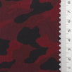 Burgundy Camouflage Twill Cotton Woven Fabric - FAB1844