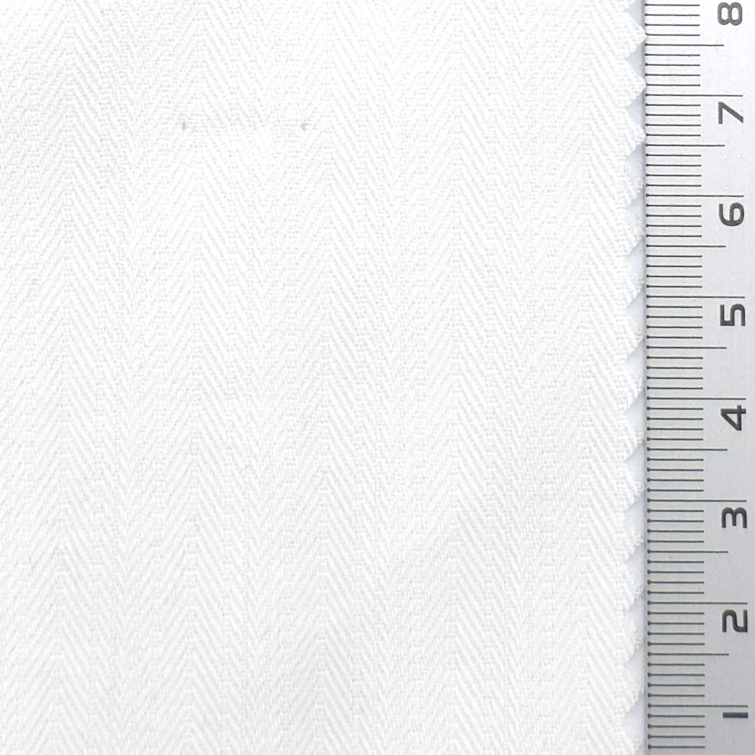 Off White - Herringbone Cotton Denim Woven Fabric - FAB1915