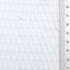 White Mesh Honeycomb Poly Knit Fabric - FAB1846