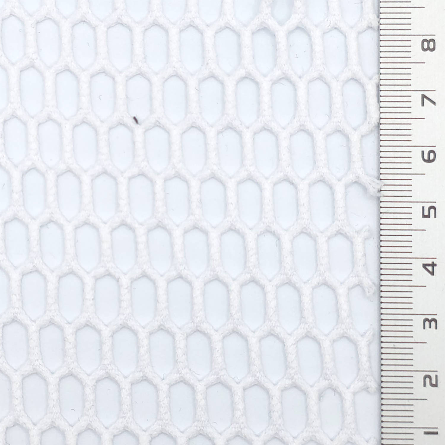1.Brown-2.Ivory-3.White-4.Navy-5.Black - Mesh Honeycomb Poly Knit Fabric - FAB 1846