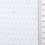 White Mesh Honeycomb Poly Knit Fabric - FAB1846