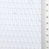 White Mesh Honeycomb Poly Knit Fabric - FAB1846