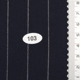 20 mm Pin Stripe Spandex Polyester Metallic Rayon Woven Fabric - FAB1751 - 1.Charcoal-2.Navy-3.Dark Navy-4.White-5.Black 