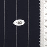 20 mm Pin Stripe Spandex Polyester Metallic Rayon Woven Fabric - FAB1751 - 1.Charcoal-2.Navy-3.Dark Navy-4.White-5.Black 