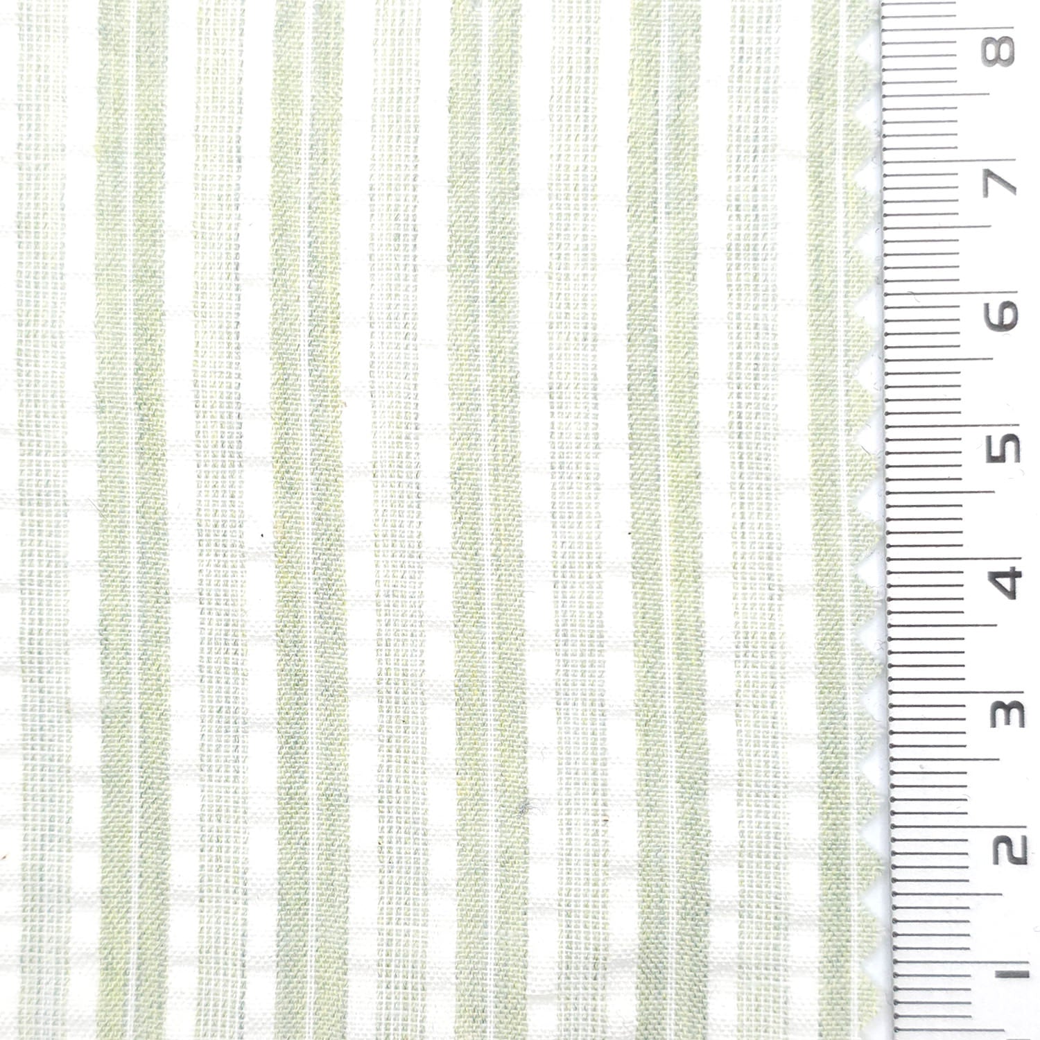 1: Beige-2: Pale Pink-3: Pale Green-4: Pale Yellow-5: Black - Dobby Stripe Woven Cotton Poly Shirting Fabric - FAB 1859