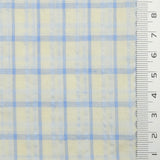 Multi Color Check YarnDyed Polyester Cotton Woven Fabric - FAB1789 - 1.Purple and yellow plaid-2.Yellow and white plaid-3.Light blue and white plaid-4.Pink and white plaid 