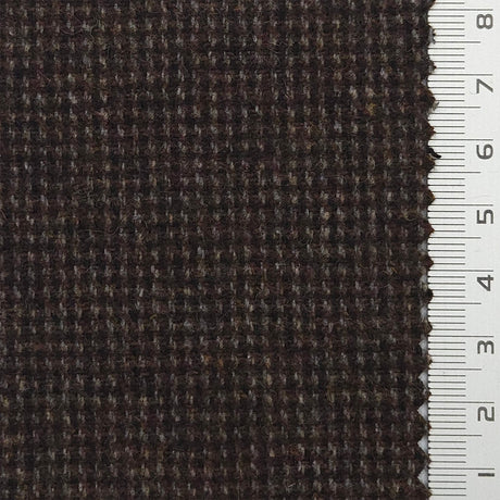 Solid Brushed Tweed Polyester Wool Woven Fabric - FAB1786 - 1.Brown Charcoal-2.Brown-3.Black Brown 