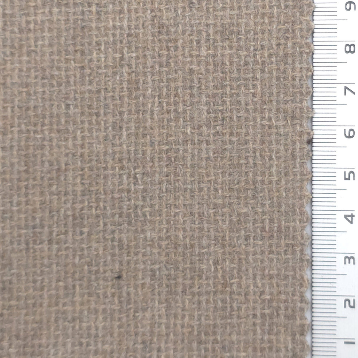 Tweed Wool Polyester Woven Fabric - FAB1965 - Taupe