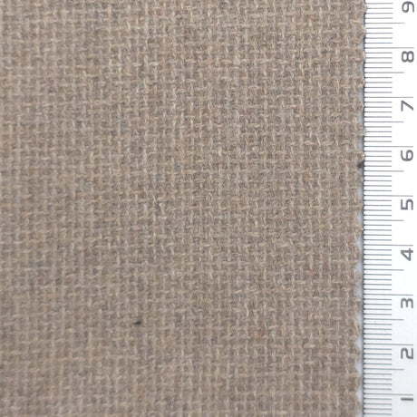 Tweed Wool Polyester Woven Fabric - FAB1965 - Taupe