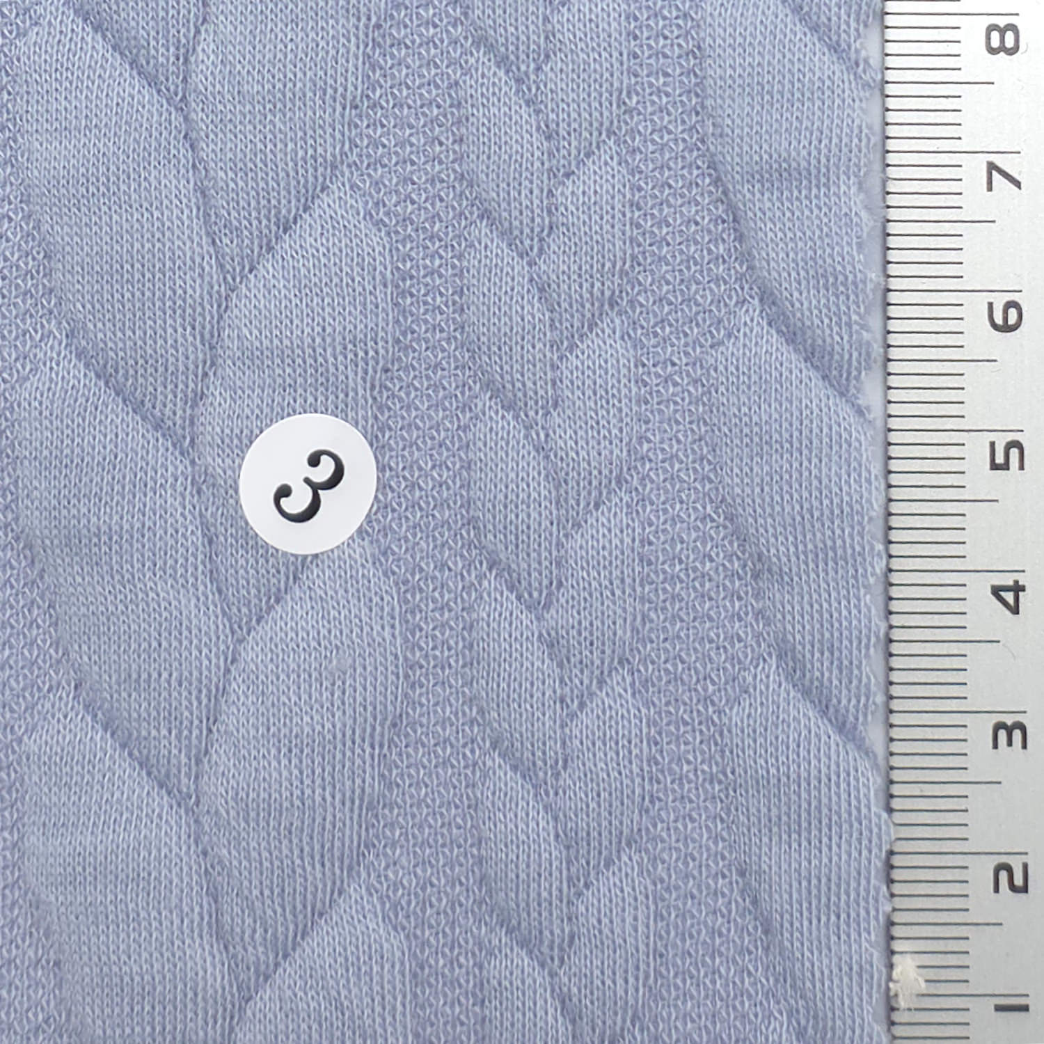 Light Blue - Cable Knit Poly Span Knit Fabric - FAB1914