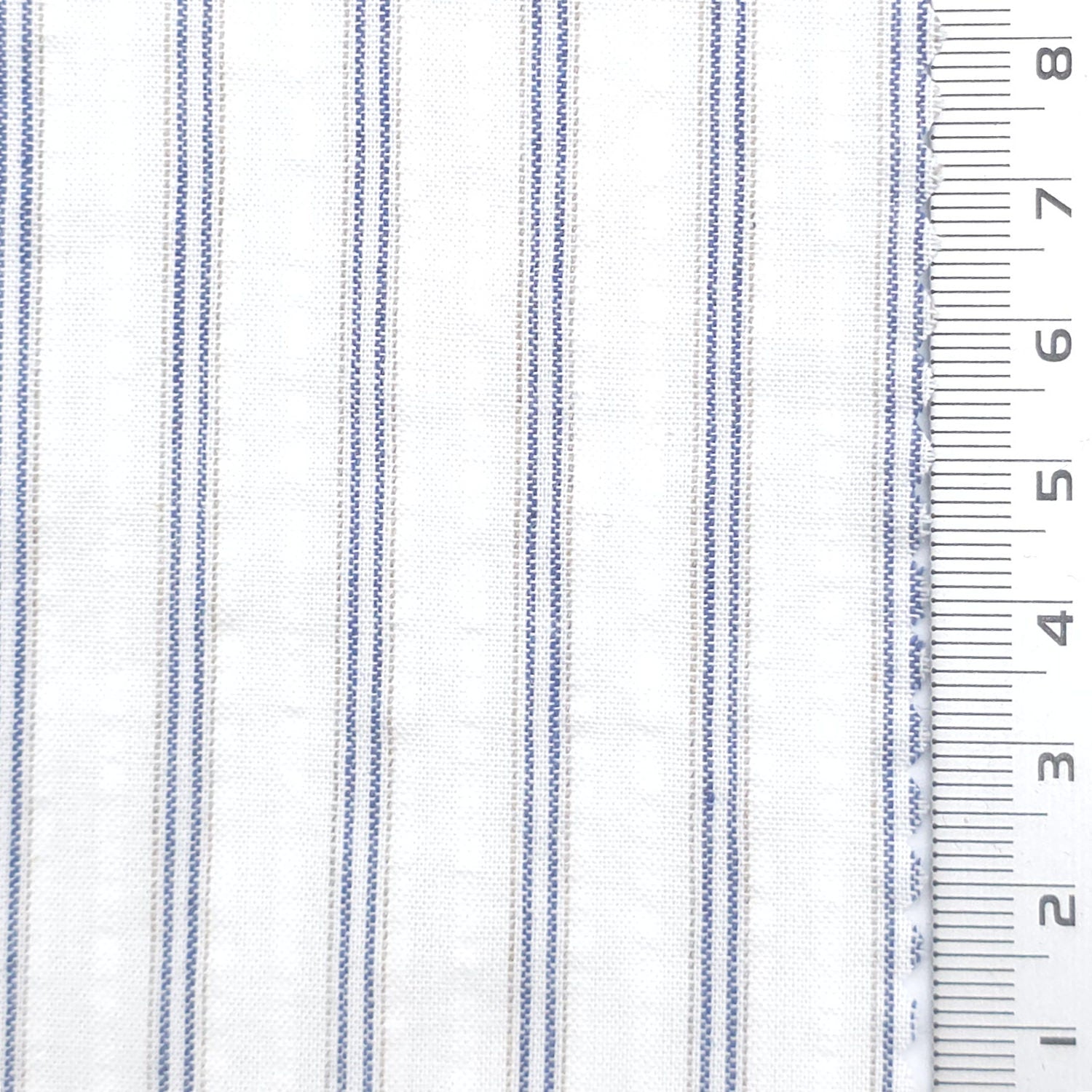 Bengal Stripe 100% Cotton Woven Fabric - FAB1968 - Blue