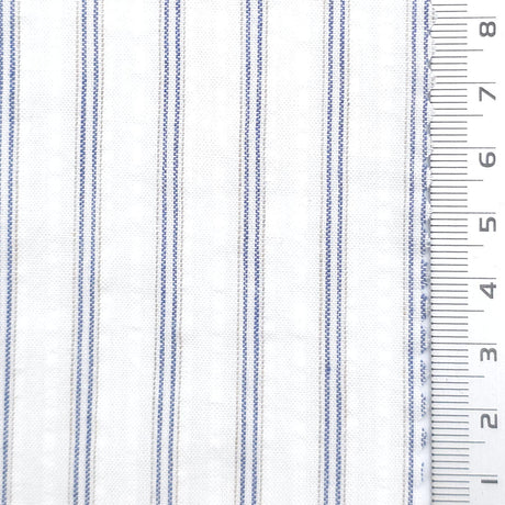 Bengal Stripe 100% Cotton Woven Fabric - FAB1968 - Blue