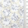 Print Leaf Embroidery Cotton Woven Fabric - FAB1821 - Ivory