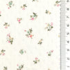 White - Ditsy Floral Pointelle Cotton Knit Fabric - FAB1876