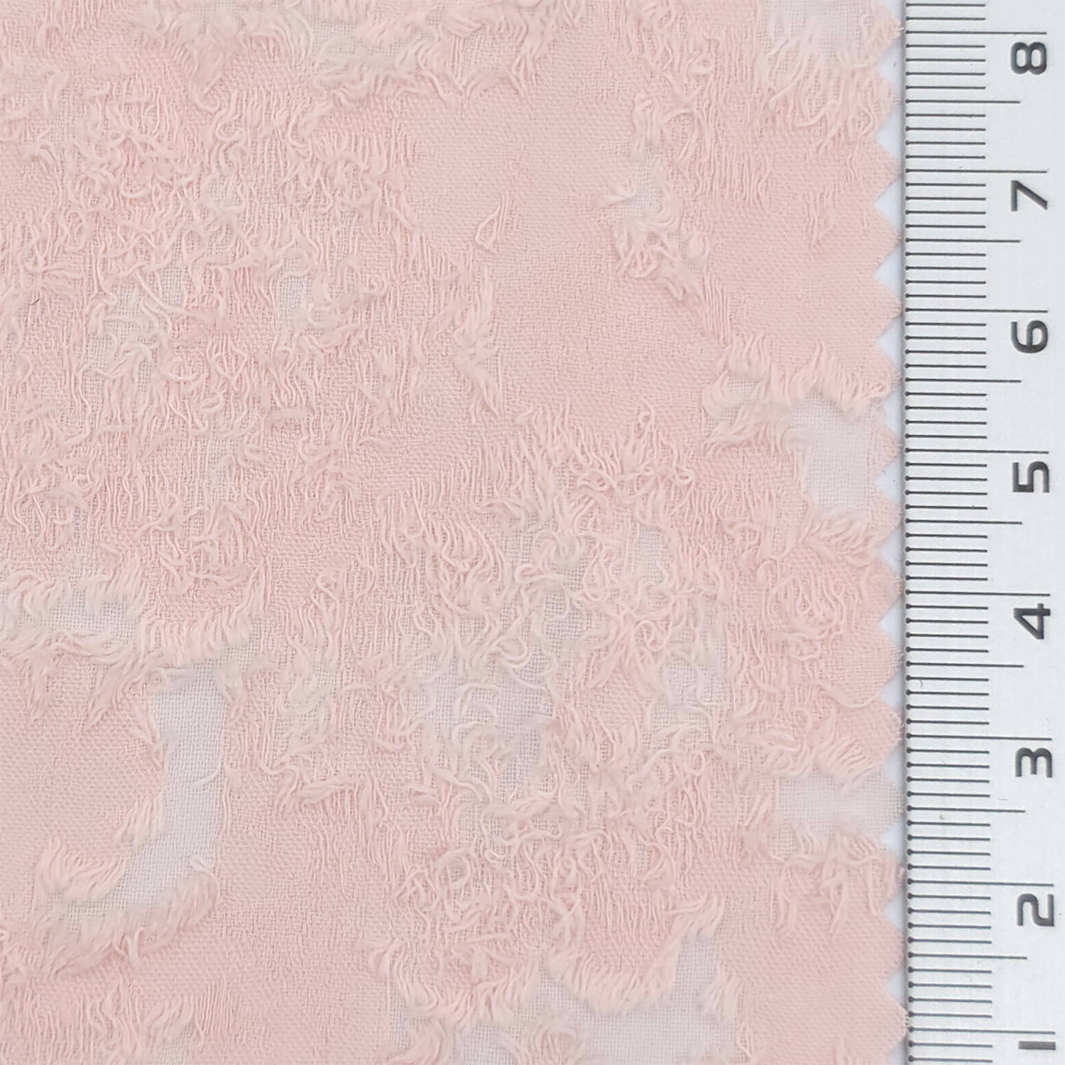 Pale Pink - Jacquard Floral Poly Woven Fabric - FAB1878