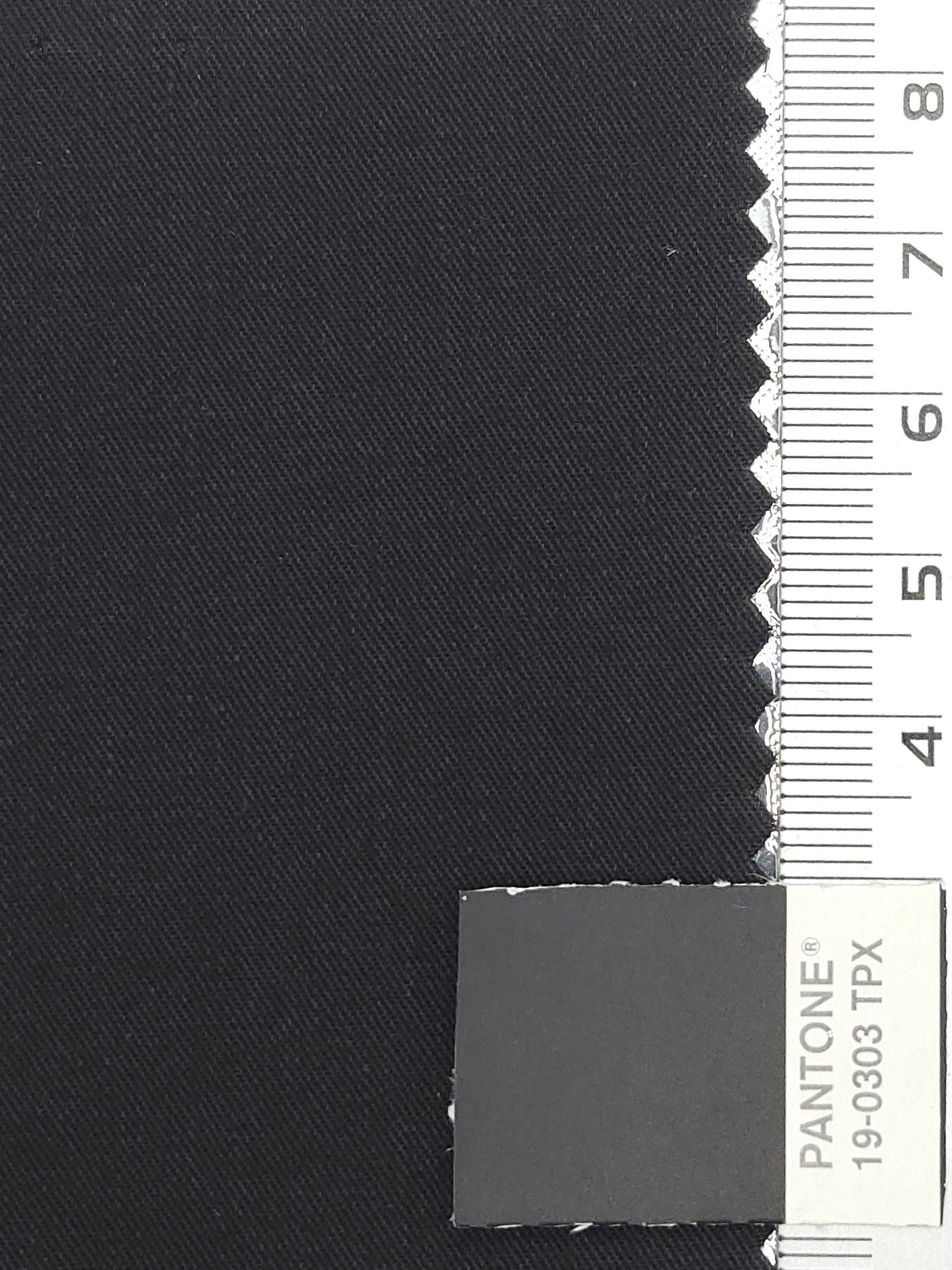 30'S Twill Cotton Woven Fabric | FAB1176 - Black