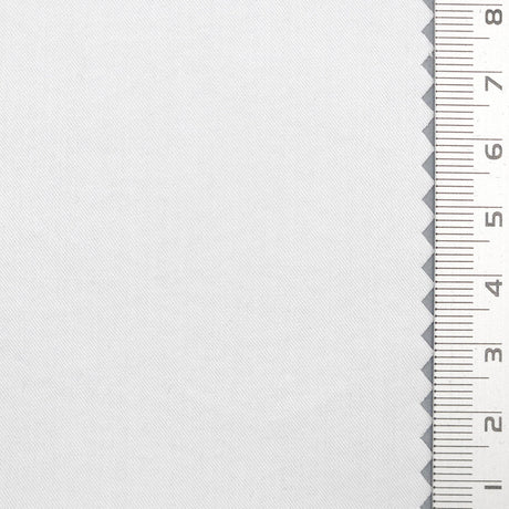 40s Solid Twill Cotton Woven Fabric - FAB1734 - White