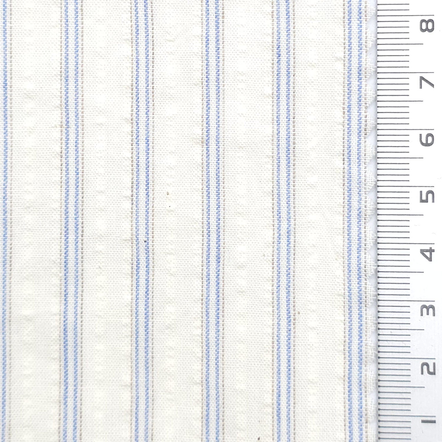 Bengal Stripe 100% Cotton Woven Fabric - FAB1968 - Blue