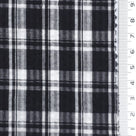 1: Black-2: Blue-3: Navy Blue-4: Black-Swatch - Lightweight Crisp Check Cotton Poly Shirting Woven Fabric - FAB 1925