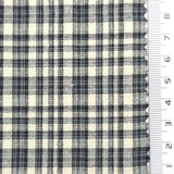 Black - Gingham Plain Cotton Woven Fabric - FAB1861
