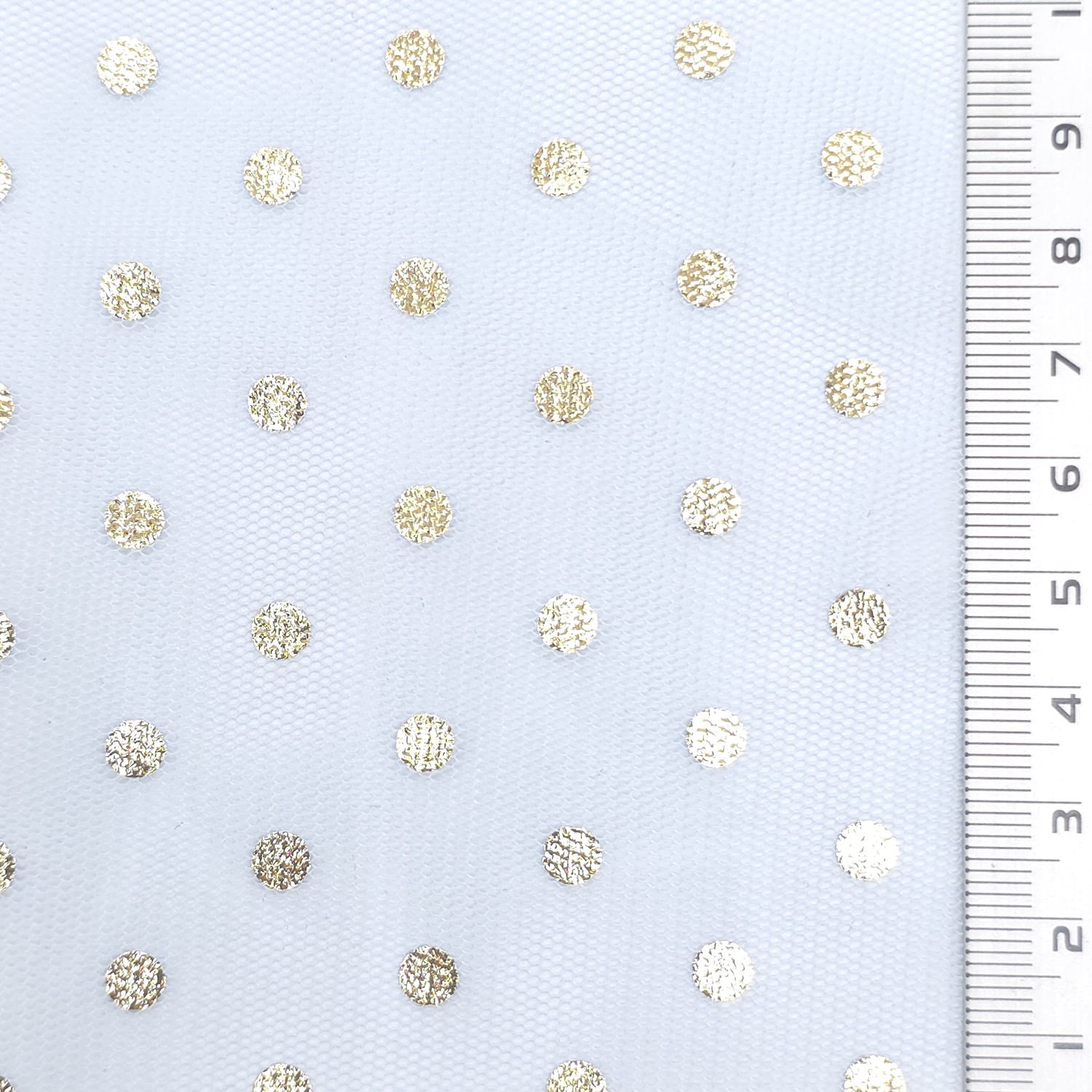 Foil Dot Polyester Knit Fabric - FAB1951 - Sky Blue
