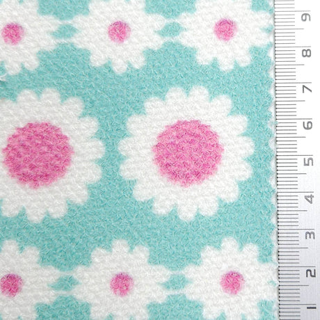 Jersey Sunflower Print Rayon Polyester Knit Fabric - FAB1613 - 1.Pink-2.Coral-3.Pink-4.Turquoise-5.Pink Brown 