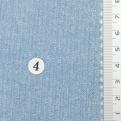 Like Pleated Solid Rib Linen Polyester Knit Fabric - FAB1768 - 1.Ivory-2.Ecru-3.Blush pink-4.Sky blue-5.Butter yellow-6.Sage green-7.Lilac-8.Warm gray-9.Heather gray-10.White 