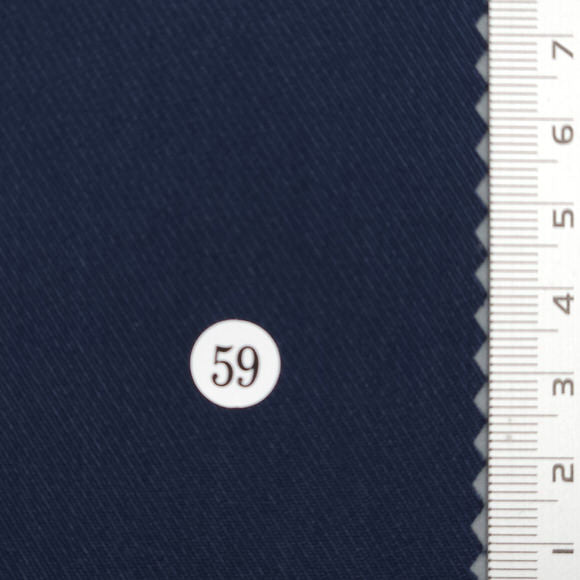 Solid Twill Polyester Spandex Rayon Woven Fabric - FAB 1737 - 4.Navy Blue