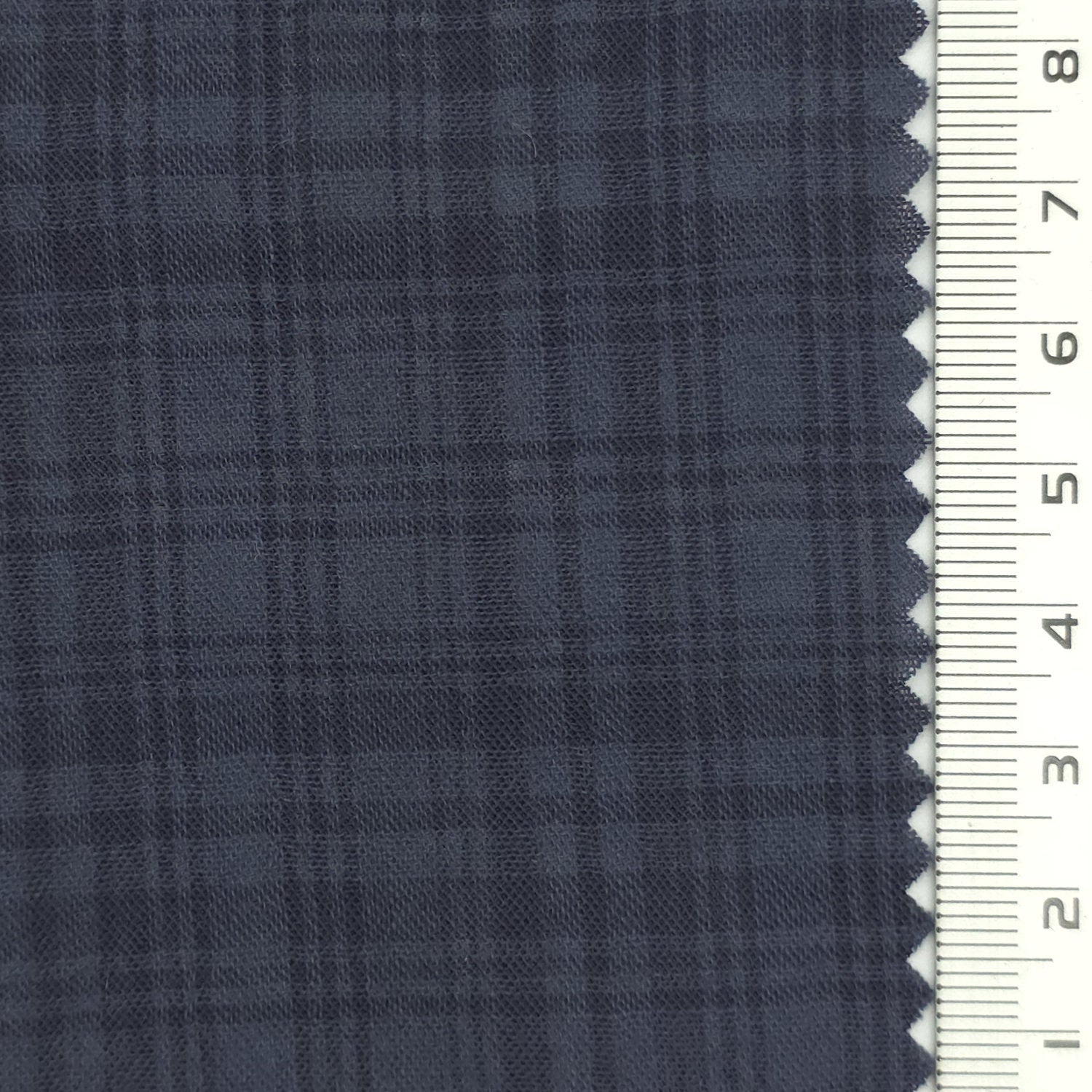 Slate Blue - Airy Lightweight Plaid Cotton Rayon Woven Fabric - FAB 1936