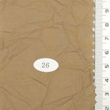 Solid Wrinkle Recycled Cotton Nylon Woven Fabric - FAB1704 - Dark Beige
