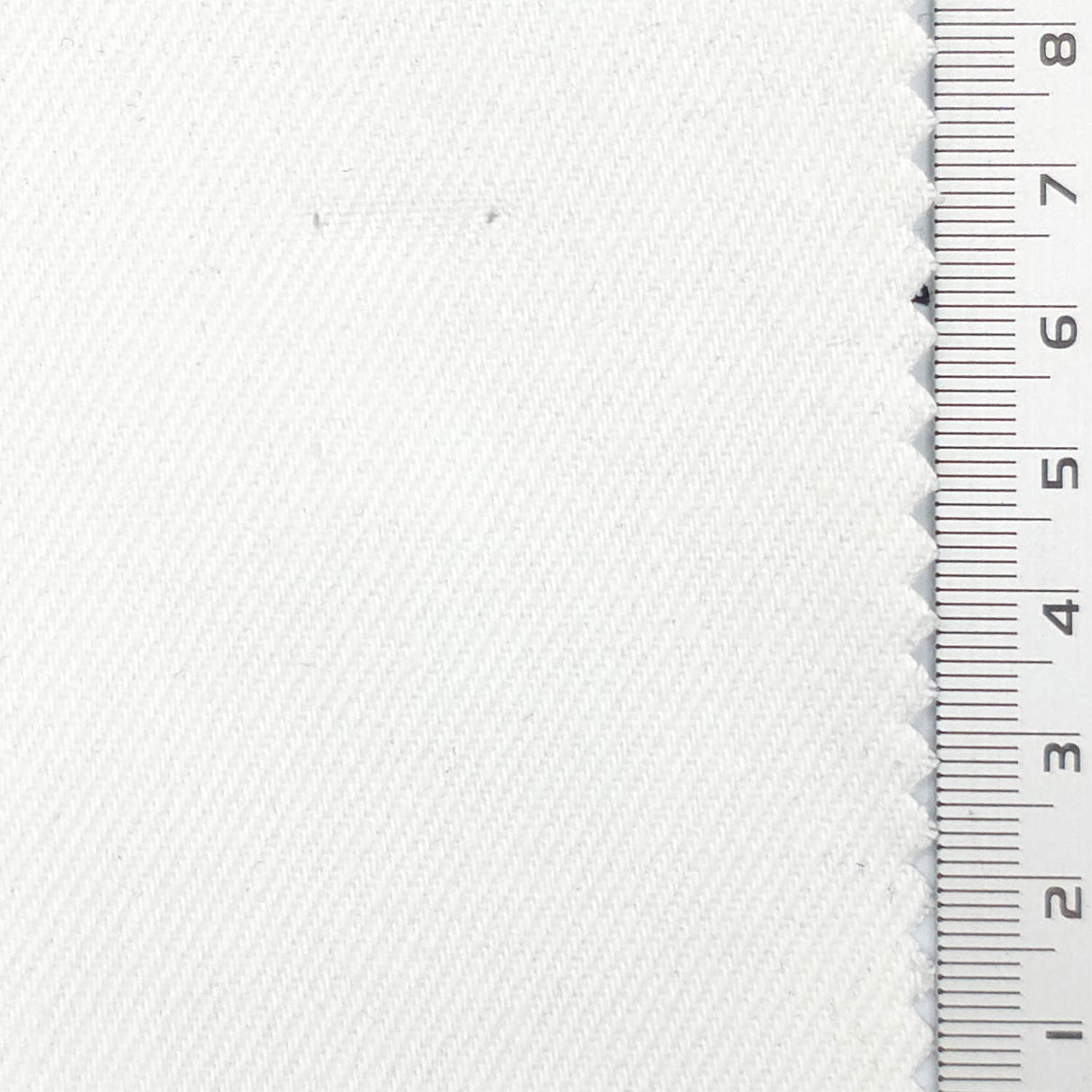 White Fake Denim Cotton Poly Woven Fabric - FAB1838