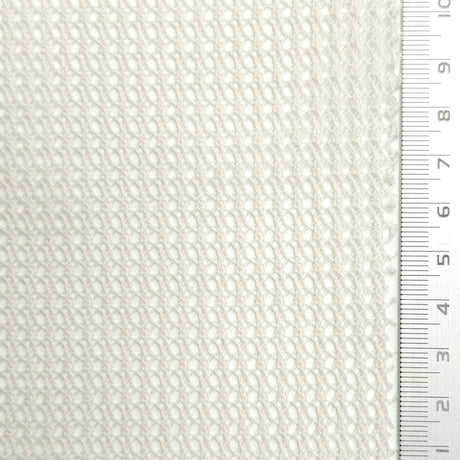 Solid Lace Mesh Polyester Knit Fabric | FAB1573 | 1.White, 2.Apple Green, 3.Frost, 4.Whisper, 5.Midnight Express, 6.Black by Fabricis.com #