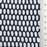Navy Mesh Honeycomb Poly Knit Fabric - FAB1846