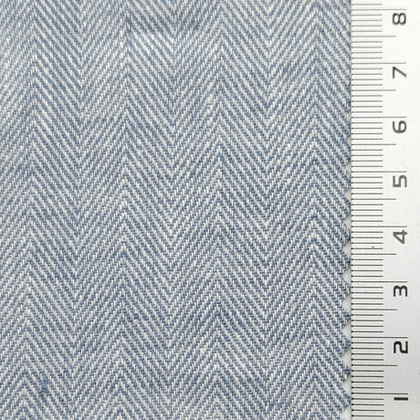 Herringbone YarnDyed Linen Rayon Woven Fabric - FAB1650 - 1.Maverick-2.Rose-3.Periwinkle-4.Heather-5.Clam Shell-6.Barley White-7.Raffia-8.Tasman-9.Arrowtown-10.Napa 