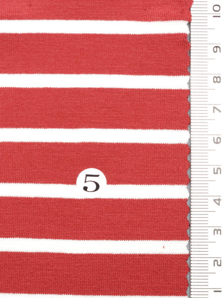 Solid Stripe Jersey Rayon Spandex Knit Fabric - FAB1726 - 1.Blue-2.Navy-3.Black-4.Red-5.Mellange-6.Olive-7.Dusty Pink-8.Red-9.White/Pink-10.White/Blue 