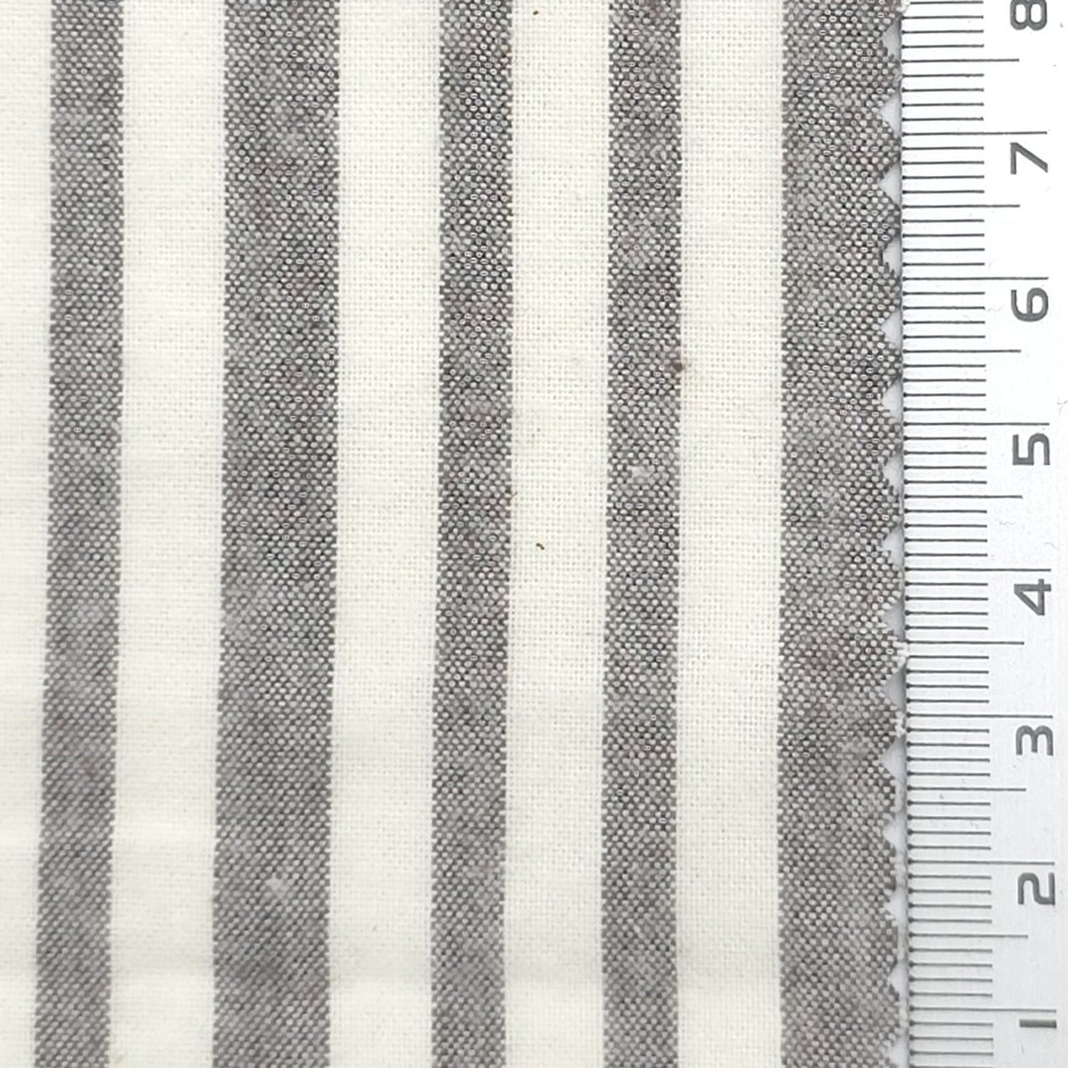 Bengal Stripe 100% Cotton Woven Fabric - FAB1967 - Gray