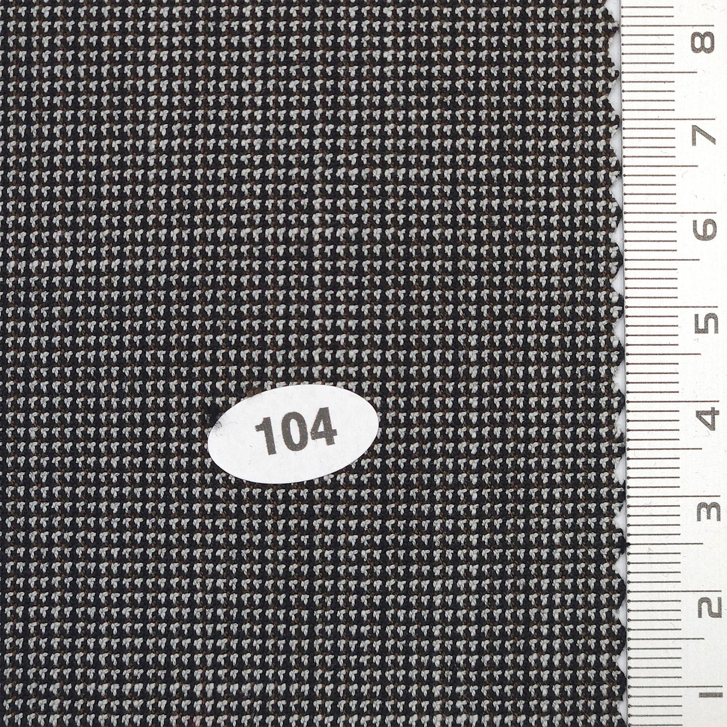 Tiny Houndstooth Polyester Spandex Rayon Woven Fabric - FAB 1752 - 4.Grey