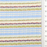 Stripe Rib YarnDyed Cotton Knit Fabric - FAB1777 - 1.Red-2.Green-3.Pink-4.Light blue-5.Black 