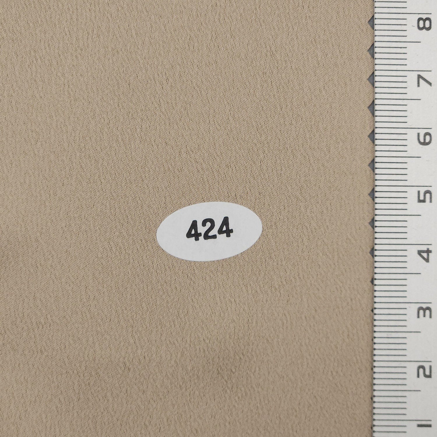 Solid Crepe Charmeuse Satin Polyester Woven Fabric - FAB 1739 - 4.Light Brown