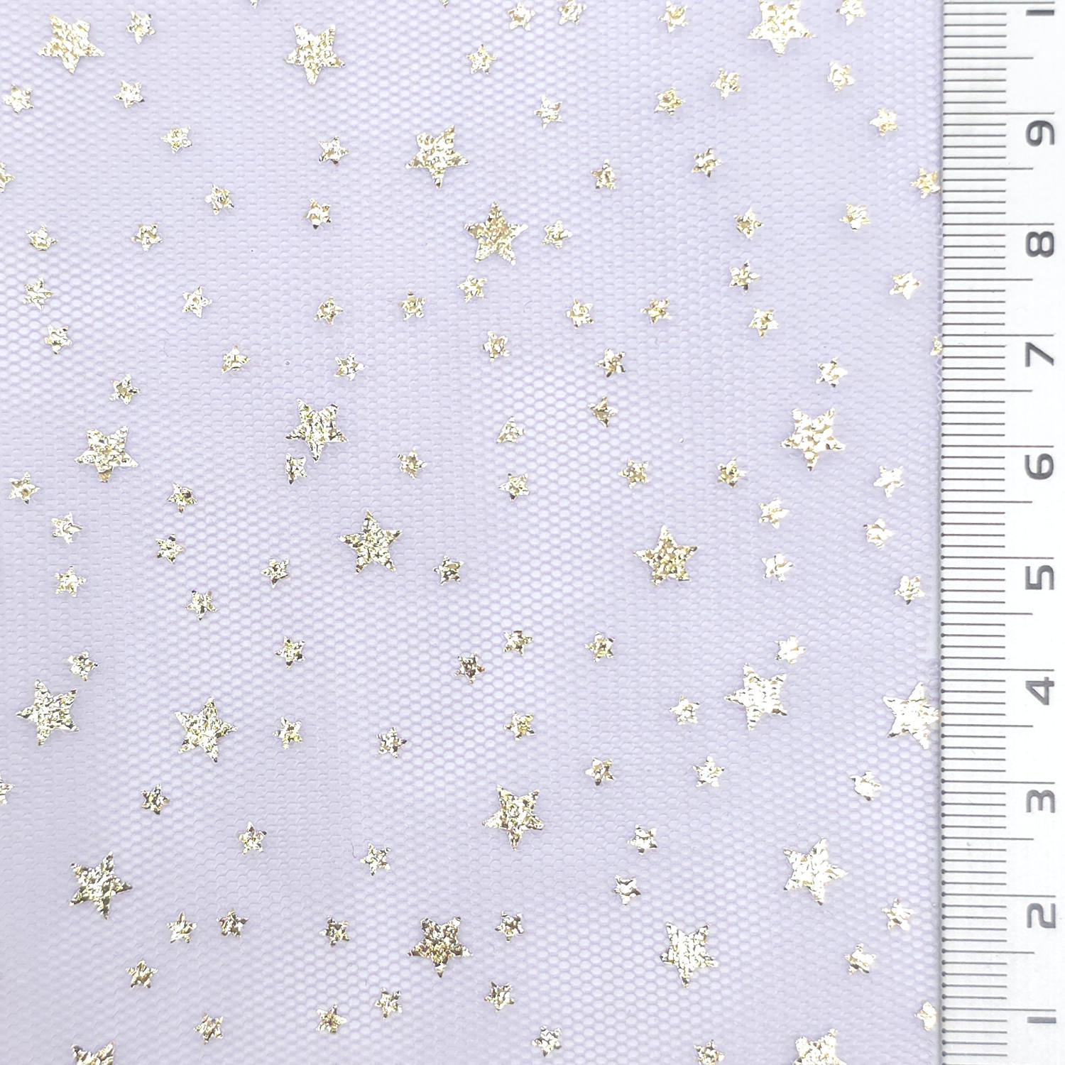 Star Print Poly Knit Fabric - FAB1953 - Lavendor