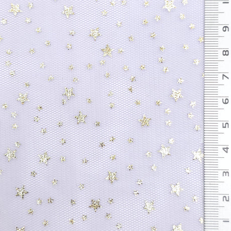 Star Print Poly Knit Fabric - FAB1953 - Lavendor