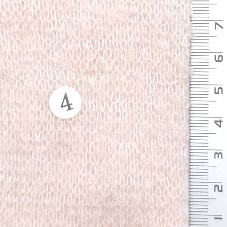 Boucle Acrylic Nylon Wool Knit Fabric - FAB1974 - Light Pink