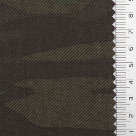 Dark Brown Sturdy Camouflage Cotton Woven Fabric - FAB1843