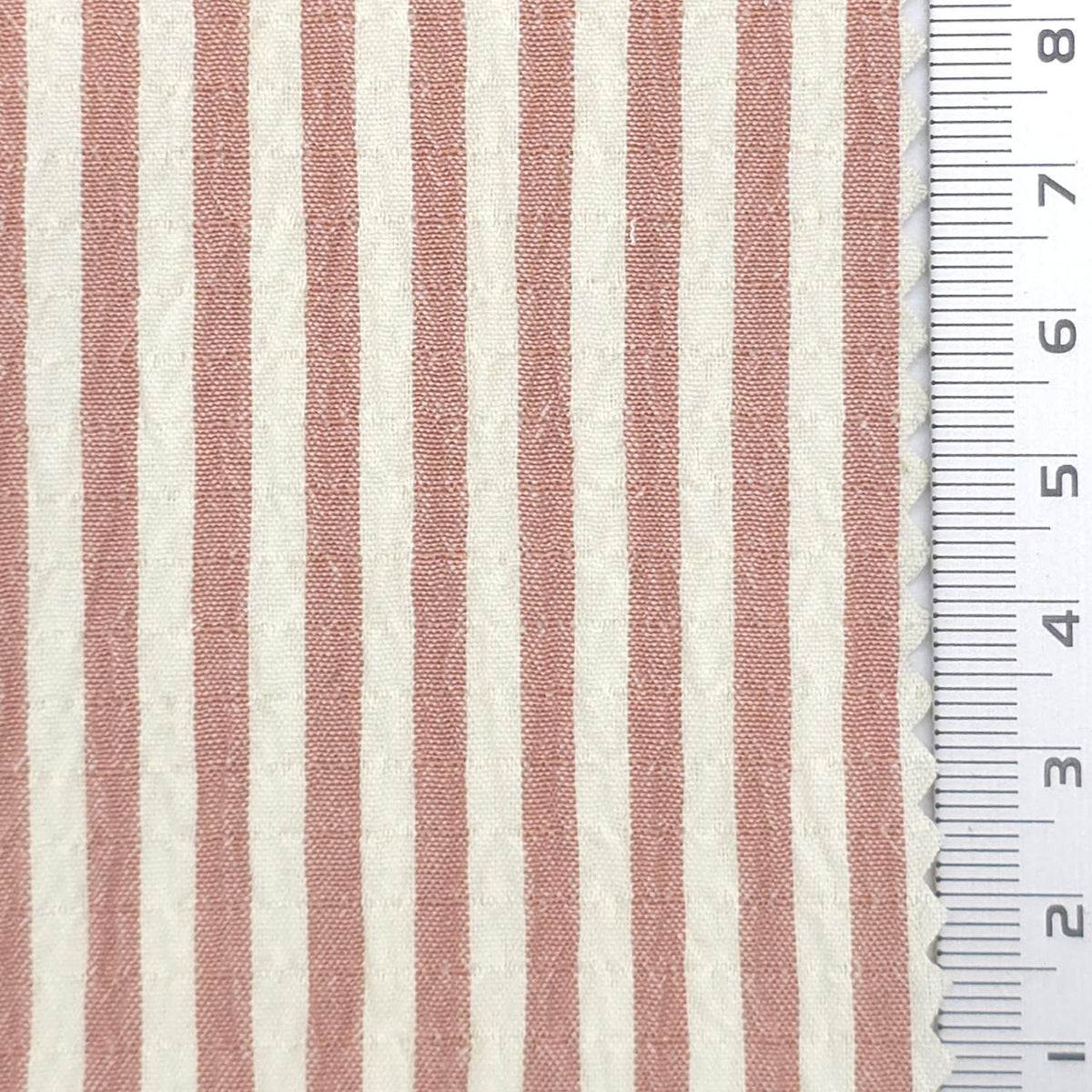 Stripe Polyester Rayon Woven Fabric - FAB1961 - Dusty Rose