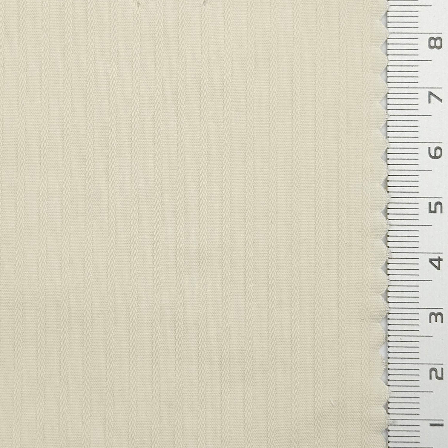 Stripe Rib Rayon Cotton Woven Fabric - FAB 1794 - 4.Light Beige