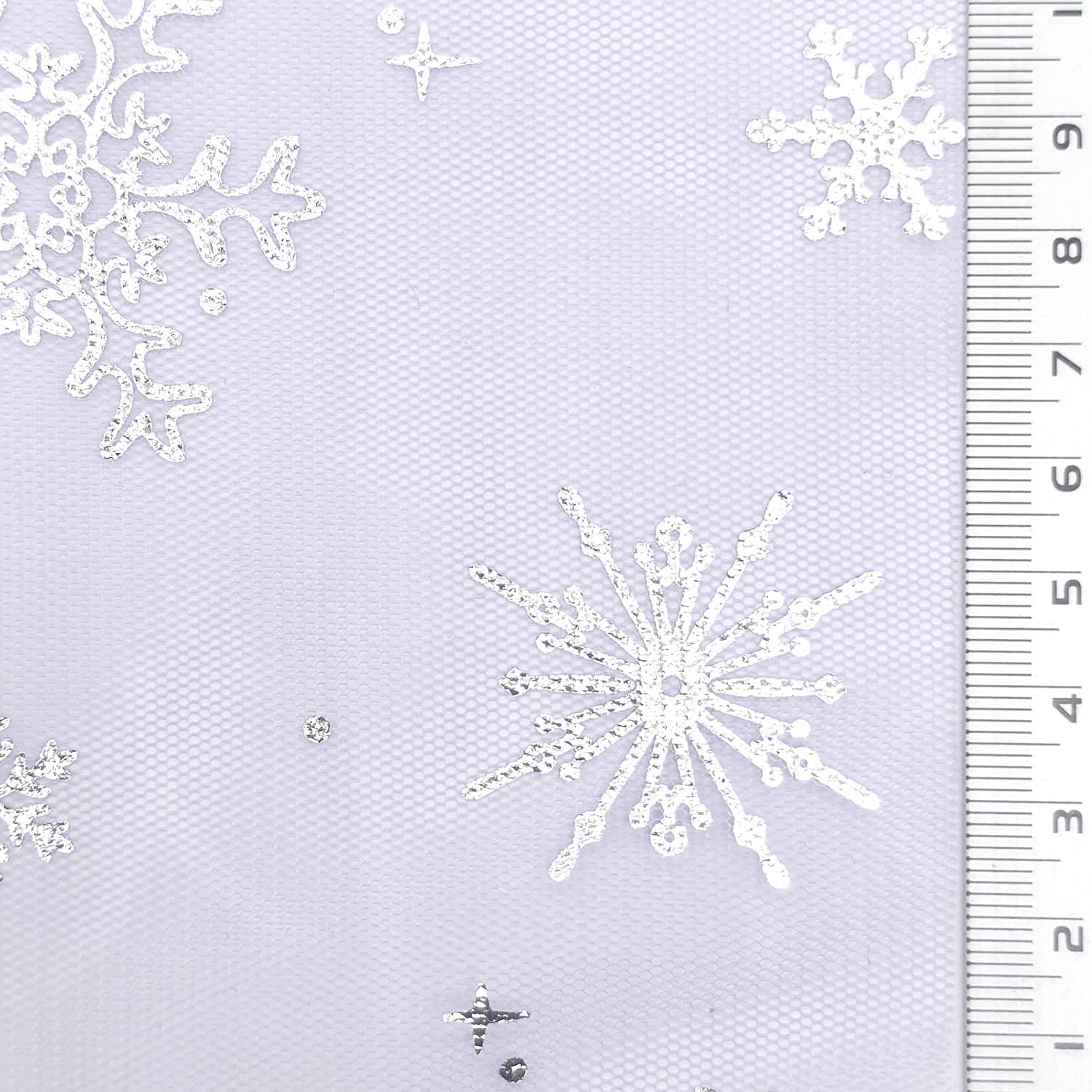 Snowflake Polyester Knit Fabric - FAB1952 - Lavendor